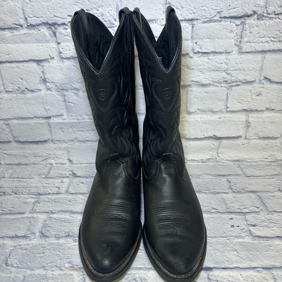 ARIAT Heritage Western Cowboy Boot 10002218 Black Leather R Toe Men's size 14 EE - Picture 7 of 16